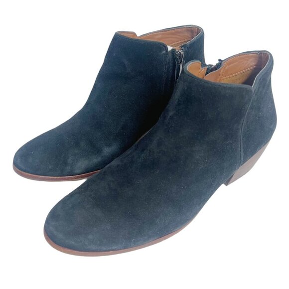 Sam Edelman Petty Black Suede Booties Ankle Boot Women's Size 9 - Picture 3 of 10